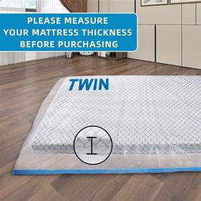 img 3 attached to 🛏️ Twin Size 10-Inch Memory Foam Mattress Vacuum Storage Bag - Waterproof & Airtight Seal for Moving, Shipping, and Storage with 2 Moving Straps
