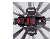 ❄️ konig k44 snow chains, set of 2 - ideal for improved traction on icy surfaces logo