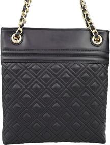 img 3 attached to BRENTANO Leather Quilted Shoulder Tassel Women's Handbags & Wallets