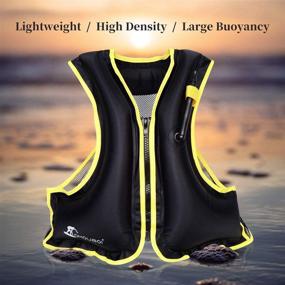 img 2 attached to OMOUBOI Snorkel Vests Adults: Lightweight Kayak Buoyancy Vest for Water Sports