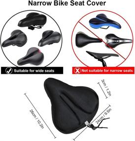 img 2 attached to 🚲 Comfortable and Versatile Large Soft Bike Seat Cushion with Gel Pad and Waterproof Cover