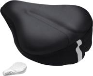 🚲 comfortable and versatile large soft bike seat cushion with gel pad and waterproof cover logo