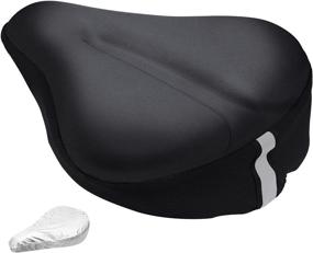 img 4 attached to 🚲 Comfortable and Versatile Large Soft Bike Seat Cushion with Gel Pad and Waterproof Cover