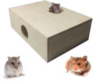 🐹 kathson wooden multi room hamster maze house with hideouts and tunnel for optimal exploration - ideal for hamsters, gerbils, and small rodents logo