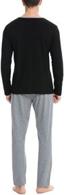 img 1 attached to 🛌 Cotton Loungewear Sleepwear with Drawstring Pockets