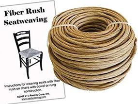 img 1 attached to 🪑 V.I. Reed & Cane, Inc. Fiber Rush KIT 5/32 Kraft Brown: Complete with Instruction Booklet for Stress-Free Chair Caning