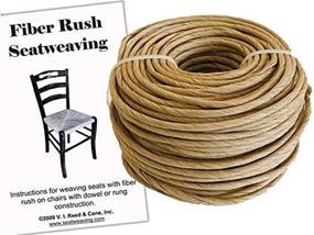 img 4 attached to 🪑 V.I. Reed & Cane, Inc. Fiber Rush KIT 5/32 Kraft Brown: Complete with Instruction Booklet for Stress-Free Chair Caning