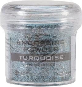 img 1 attached to 🌈 Turquoise Ranger 1-Ounce Jar Embossing Powder for Enhanced Online Visibility.