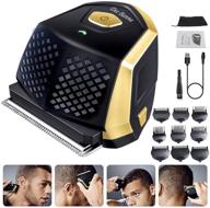 💇 dee banna pro hair clippers - high-performance professional trimmer for men, father, husband, kids - lithium max power self haircut kit - all metal housing (black-gold) logo