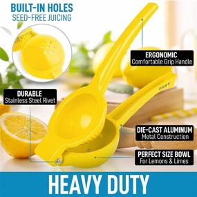 img 3 attached to 🍋 Zulay Premium Metal Lemon Squeezer: Extract Maximum Juice with our Citrus Juicer