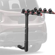 🚲 top-rated hitch mounted bike rack for cars, trucks with 2" hitch receiver - accommodates 4 bicycles logo