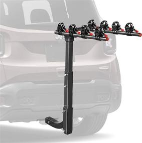 img 4 attached to 🚲 Top-rated Hitch Mounted Bike Rack for Cars, Trucks with 2" Hitch Receiver - Accommodates 4 Bicycles