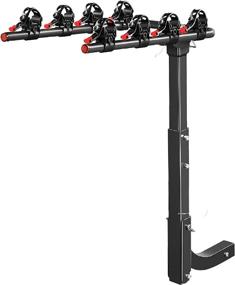 img 3 attached to 🚲 Top-rated Hitch Mounted Bike Rack for Cars, Trucks with 2" Hitch Receiver - Accommodates 4 Bicycles