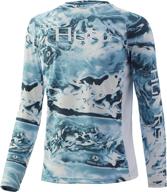 👕 рубашка huk kids' pursuit camo с длинным рукавом: mossy oak ваху, x-large - высокое качество для активной молодежи логотип