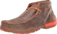 👞 stylish twisted driving moccasin shoes - brown men's loafers & slip-ons logo
