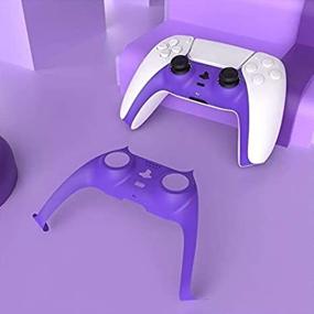 img 1 attached to 🎮 Enhanced Purple Replacement Shell for PS5 Dualsense Controller - DIY Decorative Strip