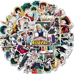 img 4 attached to My Hero Academia Waterproof Stickers - Set of 50 Collectibles for Laptops, Cars, Snowboards, Bicycles, Luggage, Phones, Water Bottles, and Skateboards – Perfect Anime Lover Gift