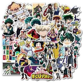 img 2 attached to My Hero Academia Waterproof Stickers - Set of 50 Collectibles for Laptops, Cars, Snowboards, Bicycles, Luggage, Phones, Water Bottles, and Skateboards – Perfect Anime Lover Gift