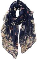 🌸 stylish gerinly spring lightweight floral scarfs for women: must-have fashion accessory logo