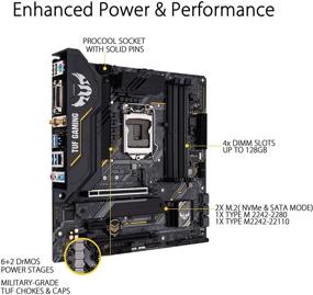 img 1 attached to 💻 ASUS TUF Gaming B460M-Plus WiFi 6 LGA1200 Micro ATX Материнская плата: Intel 10-го поколения, 1Gb LAN, USB 3.2, Aura Sync