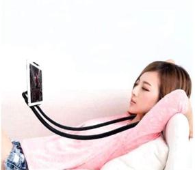 img 2 attached to 360 Degree Flexible Smart All Cell Phone Holder: Adjustable Rotating Mounts with Multiple Function Bracket for Table, Bed, Car, and More - Black (12.56.4cm)