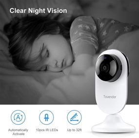 img 3 attached to 📷 Tovendor Mini Smart Home Camera: 1080P 2.4G WiFi Security Camera with Two Way Audio, Cloud Storage, Night Vision, and Motion Detection