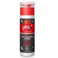 🍅 yes to tomatoes clear skin detoxifying charcoal daily blemish toner - 1 count (does not apply) for acne treatment and prevention logo