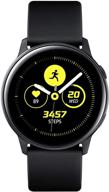 samsung galaxy watch active (40mm) us version - gps bluetooth smartwatch with fitness tracker and sleep analysis in black logo