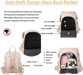 img 2 attached to Fashion Embroidery Anti Theft Backpacks Shoulder Women's Handbags & Wallets