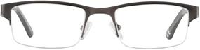 img 3 attached to 👓 5-Pack Eyecedar Metal Half-Frame Reading Glasses for Men - Spring Hinges, Stainless Steel Material, Sun Readers 2.00 Included