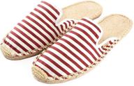 👞 men's kentti classic stripe canvas espadrilles: shoes, loafers & slip-ons logo