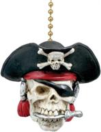 🏴 ceiling fan pull - pirate skull captain design логотип