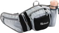 🎒 ubon large fanny pack 3l: ideal belt bag for hiking, running, and walking in silver gray - adjustable waist pack for unparalleled convenience logo