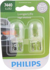 img 2 attached to 💡 Philips 7440LLB2 7440 Longer Life Miniature Bulb, 2 Pack