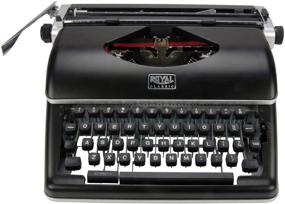 img 1 attached to 🖋️ Royal Classic Retro Manual Typewriter (Black) - Model 79104P: A Timeless Writing Companion!