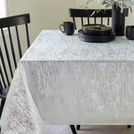 🍽️ ivory silver rectangular tablecloth by benson mills логотип