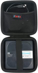 img 3 attached to 💼 Черный чехол для замены жесткого чехла Khanka - подходит для портативного внешнего жесткого диска WD My Passport Wireless Pro (1TB, 2TB, 3TB, 4TB)