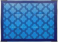 camco large reversible outdoor patio mat: easy-to-clean, multipurpose rug for picnics, cookouts, camping, and beach activities (9' x 12', lattice blue design) logo