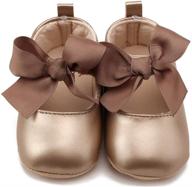 🎀 adorable anrenity mary jane ballet flats for baby girls - perfect for princess dresses and crib logo