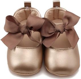 img 4 attached to 🎀 Adorable Anrenity Mary Jane Ballet Flats for Baby Girls - Perfect for Princess Dresses and Crib