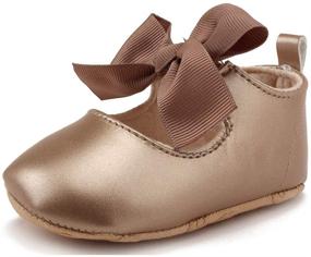 img 3 attached to 🎀 Adorable Anrenity Mary Jane Ballet Flats for Baby Girls - Perfect for Princess Dresses and Crib