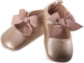 img 1 attached to 🎀 Adorable Anrenity Mary Jane Ballet Flats for Baby Girls - Perfect for Princess Dresses and Crib