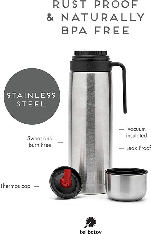 Stainless Steel Thermos - Mate Spout (Silver) – Balibetov