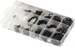 img 2 attached to 🦅 Eagles 300-Piece Internal Snap Ring Assortment with Black Washer Hardware - Circlip Retaining Ring Set for Fasteners in Industrial Applications - Includes 18 Sizes