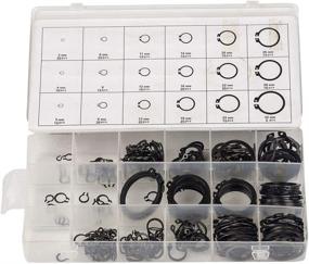 img 3 attached to 🦅 Eagles 300-Piece Internal Snap Ring Assortment with Black Washer Hardware - Circlip Retaining Ring Set for Fasteners in Industrial Applications - Includes 18 Sizes