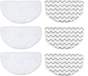 img 4 attached to 🧽 Bissell Powerfresh Steam Mop Replacement Pads - 6PCS Washable Vacmop Pads for Model 1940 1806 1440 Series