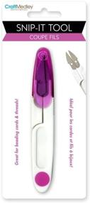 img 2 attached to 🔪 Craft Medley BT260 Beading & Jewelry Tool: Snip-It Bead Cord/Thread Cutter with Cover - Multicraft Imports