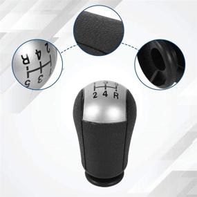 img 2 attached to 🚗 Gray Shift Knob: Enhance Your Driving Experience with this 5 Speed Shifter Knob for Focus Mondeo MK3 Mustang S-MAX Galaxy