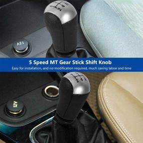 img 3 attached to 🚗 Gray Shift Knob: Enhance Your Driving Experience with this 5 Speed Shifter Knob for Focus Mondeo MK3 Mustang S-MAX Galaxy