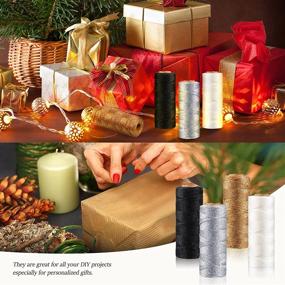 img 1 attached to Metallic Christmas Decorative Wrapping Materials Exterior Accessories